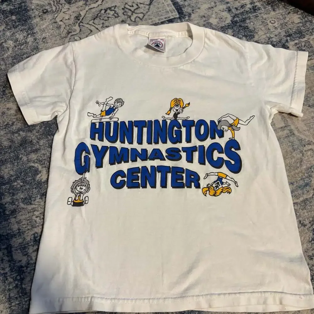 Delta Huntington Gymnastics Center Youth S White T-Shirt
